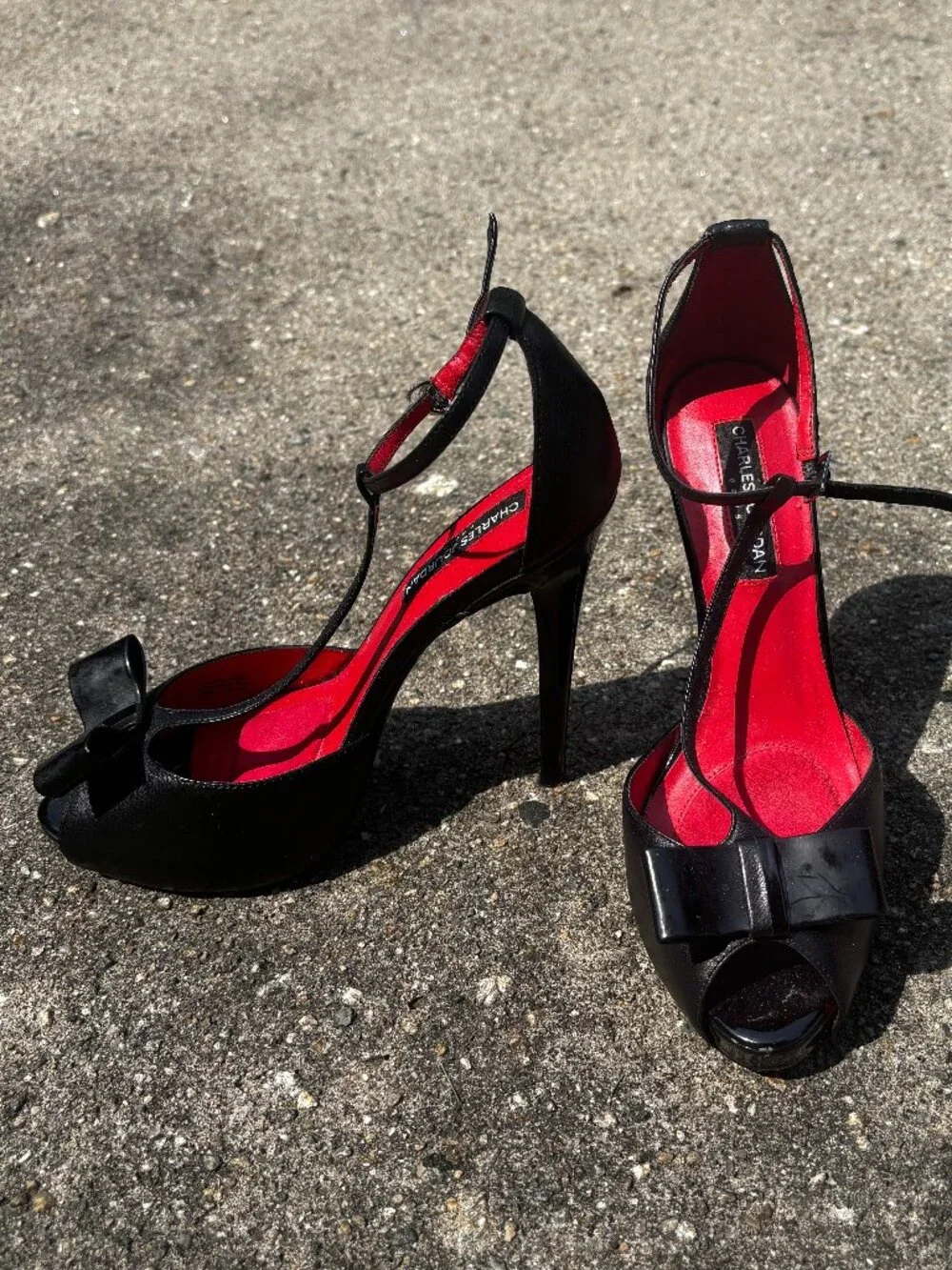 Charles Jourdan Heels with Bow Accents